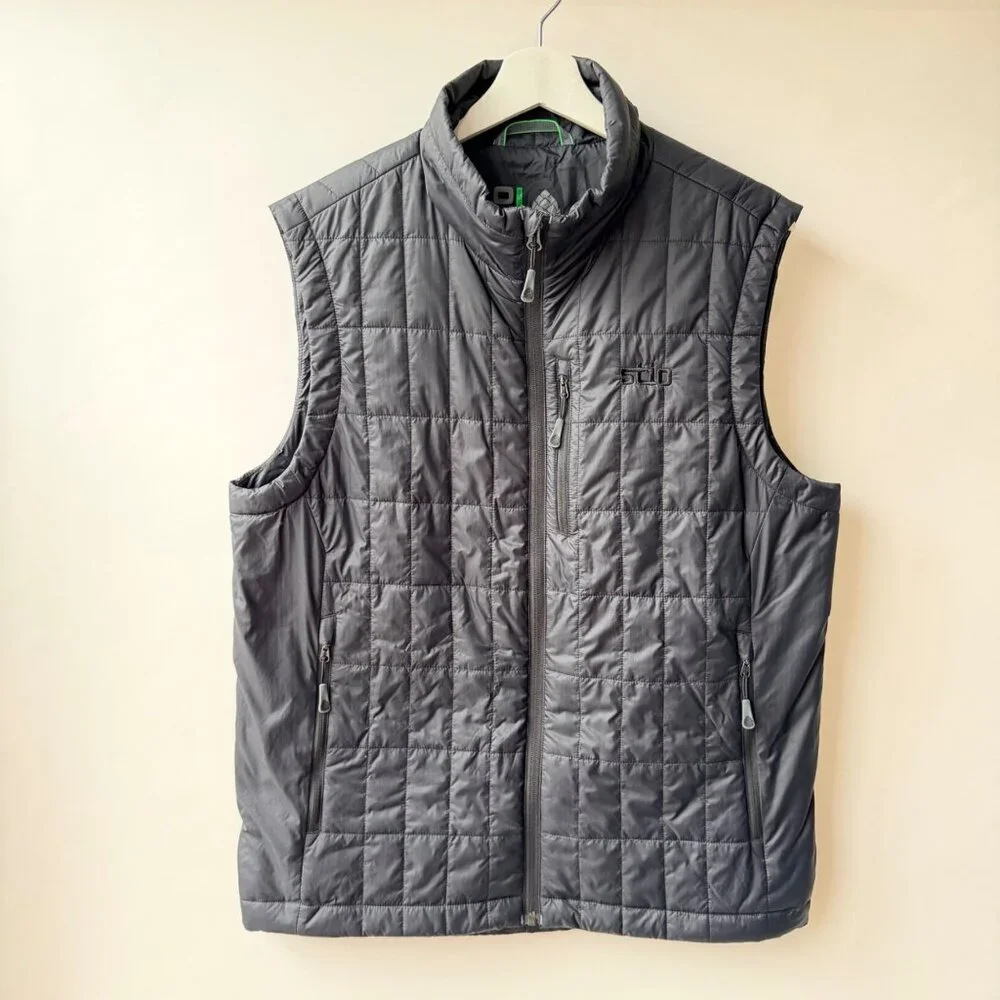 Stio Azura Insulated Vest Men’s Black Lightweight Quilted Full Zip , Size M C37